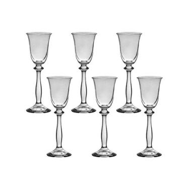 Imagem de Taça de Cristal Bohemia Para Licor 60 ml Angela 6 Peças - Bohemia Crys