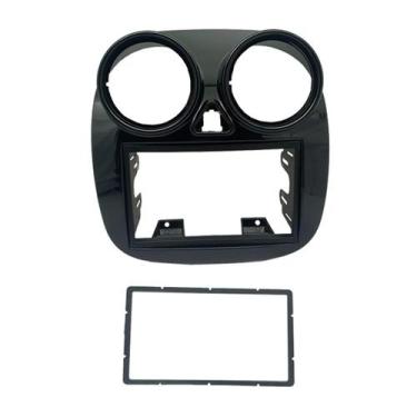 Imagem de Moldura Central Painel DVD 2 Din 7 Polegadas Fiat Novo Palio Attractiv