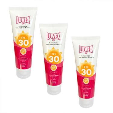 Imagem de Kit 3 pç Protetor Solar Luvex UV FPS30 com REPELENTE 120 grs