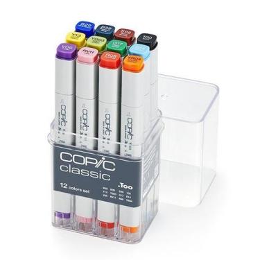 Imagem de Marcador Copic Classic Estojo 12 Cores Basics Básicas