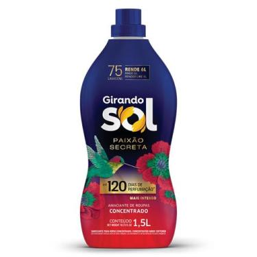 Imagem de Amaciante de Roupas Girando Sol Concentrado 1,5 Litro Fragrâncias:Paix