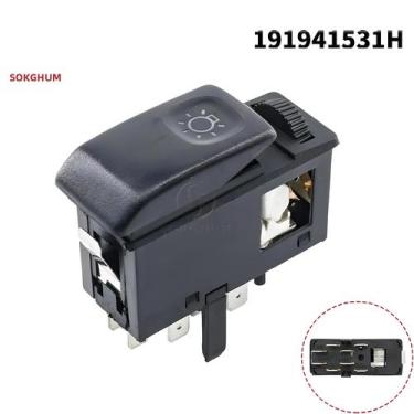 Imagem de Interruptor de Farol Preto SORGHUM para VW Golf Mk2 Jetta II Mk 83-92 