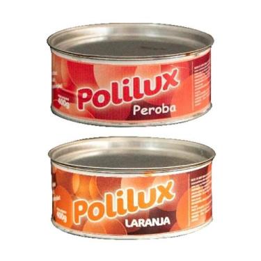 Imagem de Kit 2 Cera Pastosa Polilux Lata Peroba E Laranja 400G