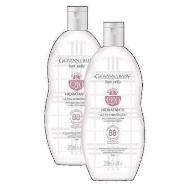 Imagem de kit 2 Creme Hidratante Desodorante Q10 Giovanna Baby Blanc Vanilla 200