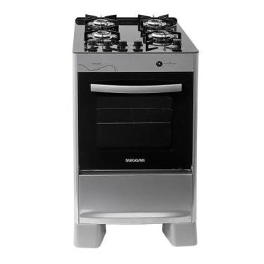 Imagem de Fogão Suggar Neo Glass 4 Queimadores Prata Bivolt Fgvng410prix, Prata,