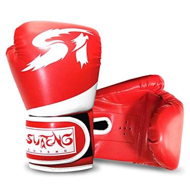 Imagem de Luvas de boxe infantil Luvas de treino de boxe infantil Kick Boxing Juvenil Muay Thai Luvas de saco de boxe Equipamento de prática de boxe para saco de soco Saco de boxe almofadas de 3 a 10 anos de
