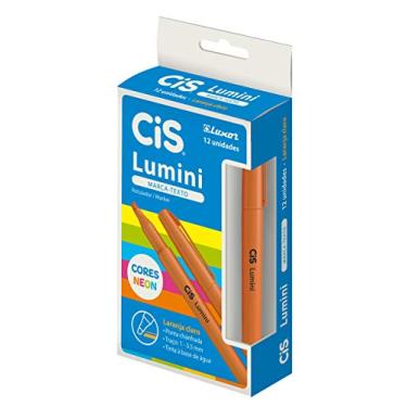 Imagem de Marcador de Texto Lumini, CIS, Laranja Claro, Caixa com 12 unidades