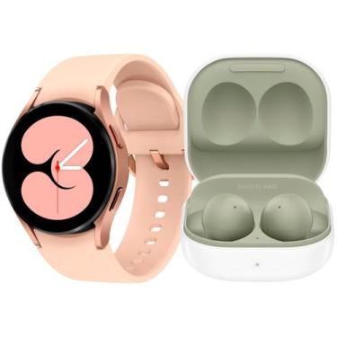 Imagem de Smartwatch Samsung Galaxy Watch4 Lte Ouro Rosé - 40Mm 16Gb + Fone De O