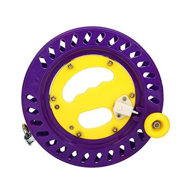 Imagem de Suporte de roda de corda de pipa enrolador de corda de pipa, 22 cm profissional ao ar livre durável de plástico carretel carretel carretel suporte de roda de enrolamento acessório de ferramenta de voo (roxo) Linha de pipa