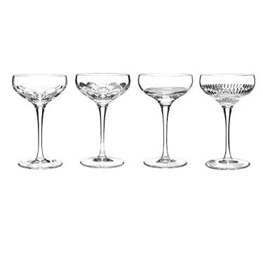 Imagem de Waterford Mixology Mixed Clear, conjunto de 4 copos de cupê, 116 g