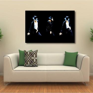 Imagem de Quadro Michael Jackson Música decorativo com Tela em Tecido