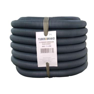 Imagem de Conduíte Eletr. Corrugado Flexível Pead Cinza Dn 16 1/2X50M
