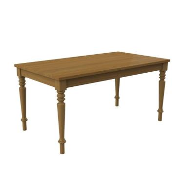 Imagem de Mesa de Jantar 6 Lugares Madeira Maciça 160cm Amarílis Artemobili Marrom