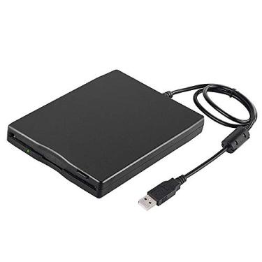 Imagem de Unidade de disquete externa USB Unidade de disquete portátil de 3,5 polegadas Interface USB Plug and Play Baixo ruído para laptop PC preto