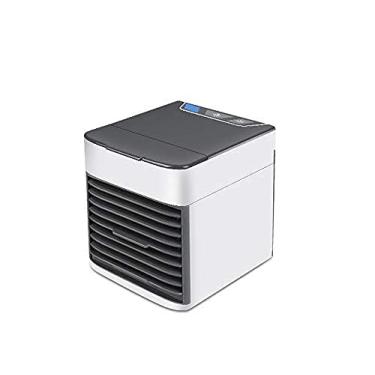 Imagem de ISOBU LILIANG- - Ventilador portátil de ar condicionado de refrigeradores evaporativos, mini refrigerador de ar USB, casa com ventilador pequeno, luz noturna colorida, função de atomização, filtro de 16X17X14,5 cm (cor : Produto) BMZDLFJ-1
