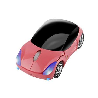 Imagem de Mouse de carro sem fio pequeno e legal em forma de carro esportivo com receptor USB 3 botões 1600DPI mini mouse óptico portátil sem fio para laptop, PC, computador, mesa, viagem, casa, escola