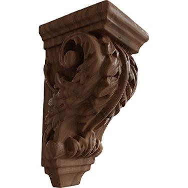Imagem de Ekena Millwork CORW02X02X04ACGM 6,35 cm L x 6,35 cm P x 11,47 cm A Extra Pequeno Corbel, Mogno