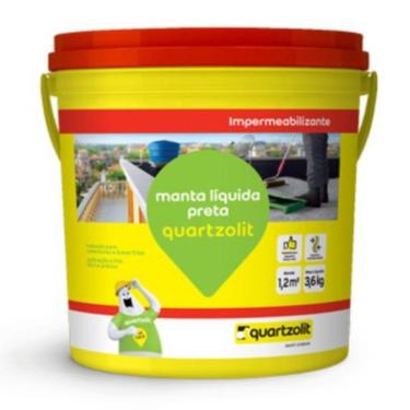 Imagem de Manta Liquida 3,6Kg Preta Quartzolit