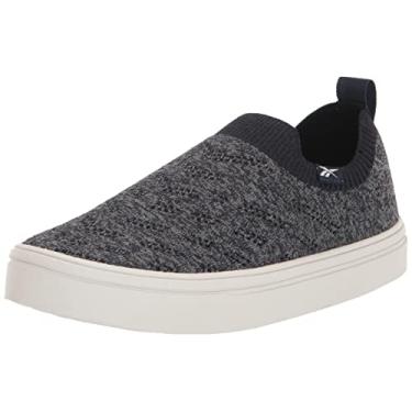 Imagem de Reebok Onlux Sapato feminino sem cadarço First Walker, Vetor azul marinho/preto/cinza puro, 10