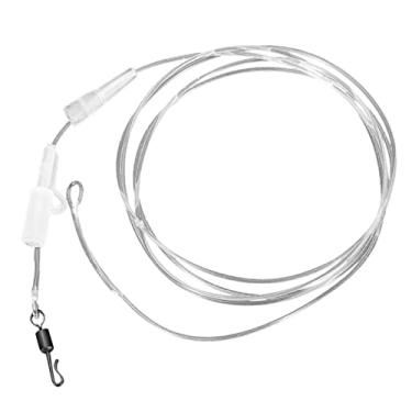 Imagem de pesca fluorocarbono 20,4 kg | Linha pesca resistente | Líderes pesca para pesca em água salgada/doce, linha líderes pesca carpa