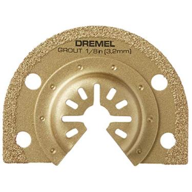 Imagem de Dremel MM500 1/8-Inch Oscillating Multitool Blade for Grout Removal, Fast Cutting Carbide Accessory - Universal Quick- Fit Interface Fits Bosch, Makita, Milwaukee, and Rockwell, Gold