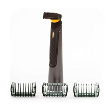 Imagem de 1 & 3 & 5 mm cabeça de barbear fina destacável e lavável USB recarregável aparador de cabelo masculino