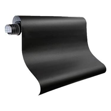 Imagem de Rolo De Papel Adesivo Com Textura De Lousa Para Escrever E Desenhar Com Giz Para Paredes Quadro Negro Papel De Parede Preto Fosco Linha PREMIUM SYANG