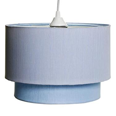 Imagem de Potinho de Mel Lustre Tubular Duplo Quarto Bebê Infantil Menino Azul
