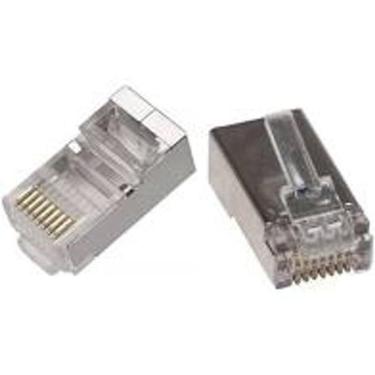 Imagem de Conector Rj-45 8P8C Cat6 Blindado Pct Com 10Pçs