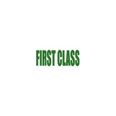 Imagem de Carimbo autotintado grande First Class – Verde