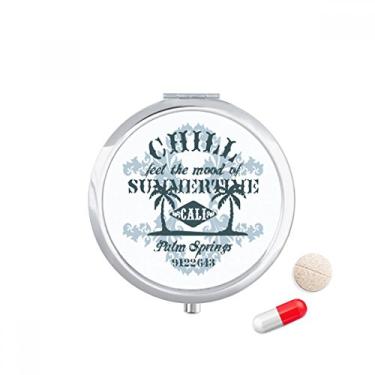 Imagem de Caixa de comprimidos com estampa de texto, porta-comprimidos, caixa de armazenamento de medicamentos