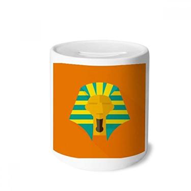 Imagem de DIYthinker Antigo Egito Padrão Abstrato Faraó Caixa Dinheiro Caixa Cerâmica Porta-Moedas Presente Porquinho