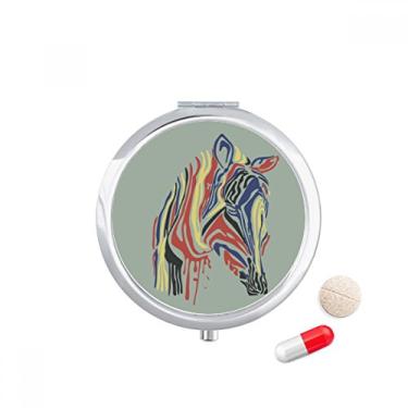 Imagem de Caixa de comprimidos de animais de pinto simples e colorida Graffiti para guardar remédios