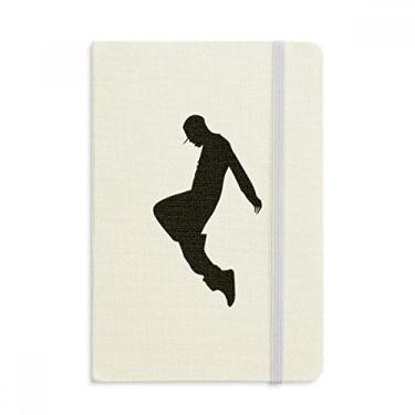 Imagem de Caderno esportivo Hip Hop com capa dura em tecido oficial para dançarino pulando
