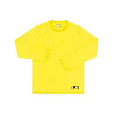 Imagem de Camiseta Infantil com Proteção Solar UV 50+ Unissex Manga Longa Amarelo Vitho