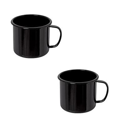 Imagem de Canecas 2 (duas) de qualidade de Agata 370ml - Ewel - Preto