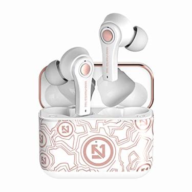 Imagem de Groyells Fone de Ouvido Bluetooth TWS TS100 In-Ear Sem Fio Bits com Modo Jogo, 25 horas de Bateria, Som 360 Graus, Controle por Toque, Design Ergonômico, Resistente à Água e ao Suor, Rosa