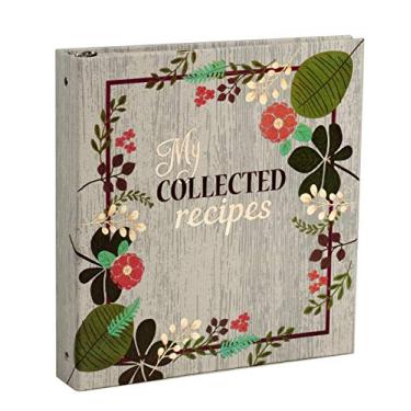 Imagem de (Multicolor) - Meadowsweet Kitchens (Fabric Covered) Recipe Card Cookbook, Vintage Flowers design