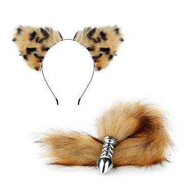 Imagem de Plug Anale, Raposa SM Fox Tail Butt, Tail Plug Metal Backyard Plug, Brinquedos Adultos Brinquedos Sexuais, rabo de raposa, orelhas de raposa T plug anais feminino pequeno