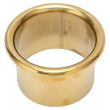 Imagem de Suporte para Secador de Cabelo Em Forma de Anel para Secador de Cabelo, Suporte para Secador de Cabelo Em Aço Inoxidável Sólido para Salão de Beleza, Barbearia, 3,7 pol. (Ouro)