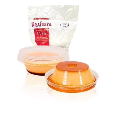 Imagem de 144 Mini Formas Para Pudim 120ml Com Tampa Forneável - Prafesta