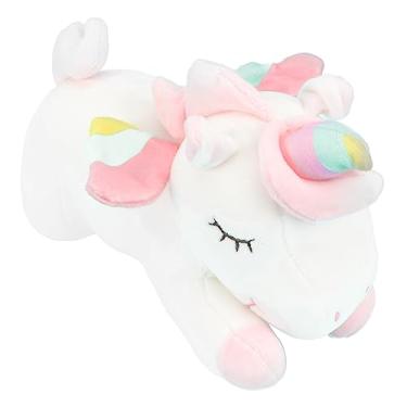 Imagem de Totority 1Pc Unicórnio Bichos De Pelúcia Brinquedos Brinquedo Macio Unicórnio Luz Noturna Pelúcia Fofo Bichos De Pelúcia Almofadas Brancas Para Cama Bebê Bicho De Pelúcia Boneca Presente