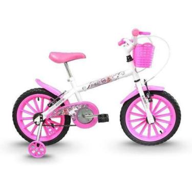 Imagem de Bicicleta Infantil Track Bikes Rodinha Pinky Feminina Aro 16