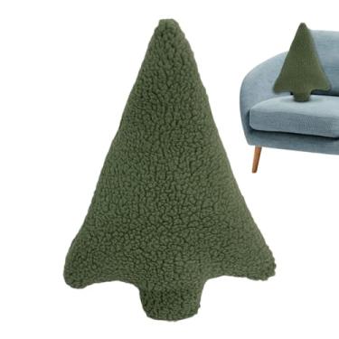 Imagem de árvore de Natal 3D Almofada - Almofada de brinquedo de pelúcia 3D - Travesseiro macio do luxuoso do natal, travesseiros decorativos macios do brinquedo da boneca do luxuoso, descanso da boneca Maidong