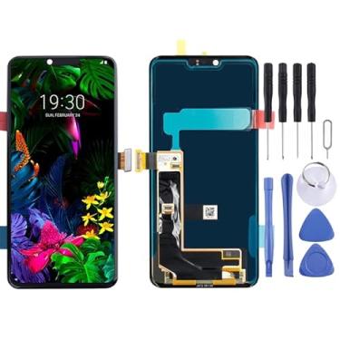 Imagem de YUNCHAO Acessórios telefônicos Tela LCD original para LG G8 ThinQ / G820qm / G820V / G820N / G820UM com Montagem Full (Black) Substituição do telefone celular