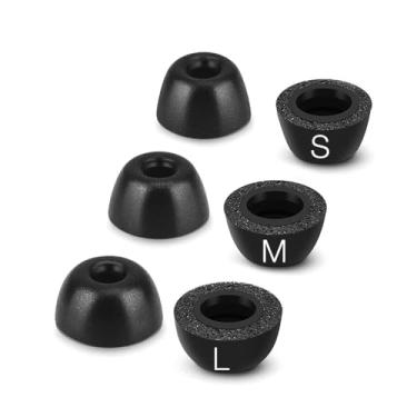 Imagem de TENNMAK Substituição de fones de ouvido de espuma de memória para Audio-Technica ATH-TWX9 / ATH-CKS50TW / ATH-SQ1TWBK