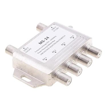 Imagem de KESOTO 2x4 Way LNB Voltage Selected Multiswitch Satellite Multi Switch 2 In 4 Out