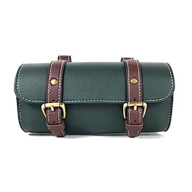 Imagem de Maybenice Sacos vintage de cauda de bicicleta PU couro bolsa de ciclismo bolsa de selim traseiro desfiladeiro equitação bicicletas vintage bolsas de cauda bicicletas motocicletas bolsa de cauda com
