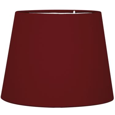 Imagem de C pula De Abajur Tecido Vermelho 20x16cm