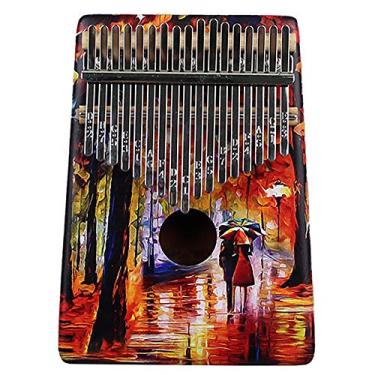 Imagem de 10||17|||21 teclas kalimba piano de polegar, Mbira Sanza Pocket Thumb Finger Piano, entretenimento doméstico, rua, performance de festa, instrumento de marimba para amantes de música, 17 tons, J